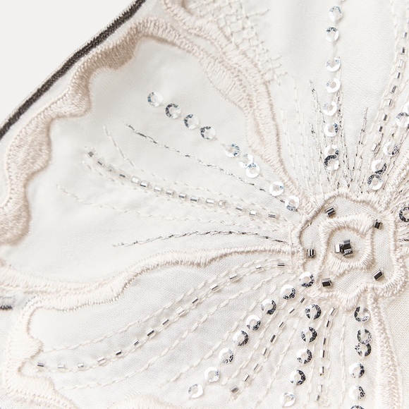 NWT Zara Embroidered Strappy Top Size L & Straight Leg Pants Size M - Picture 13 of 14